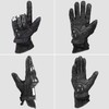 INBIKE Leather Motorcycle Gloves with Carbon Fiber Hard Knuckle Touch