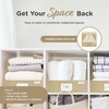 VIVIDECOR Trapezoid Storage Bins – 3-Pack Closet Shelf Organizer &