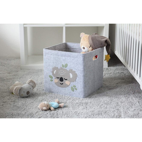 Lucky Sign- Toy Storage Box Felt Living Room Nursery, 33x33x30cm - Baby Kaola