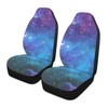 YINGQIGUAN 2 PCS Blue Galaxy Car Seat Covers Abstract Outer