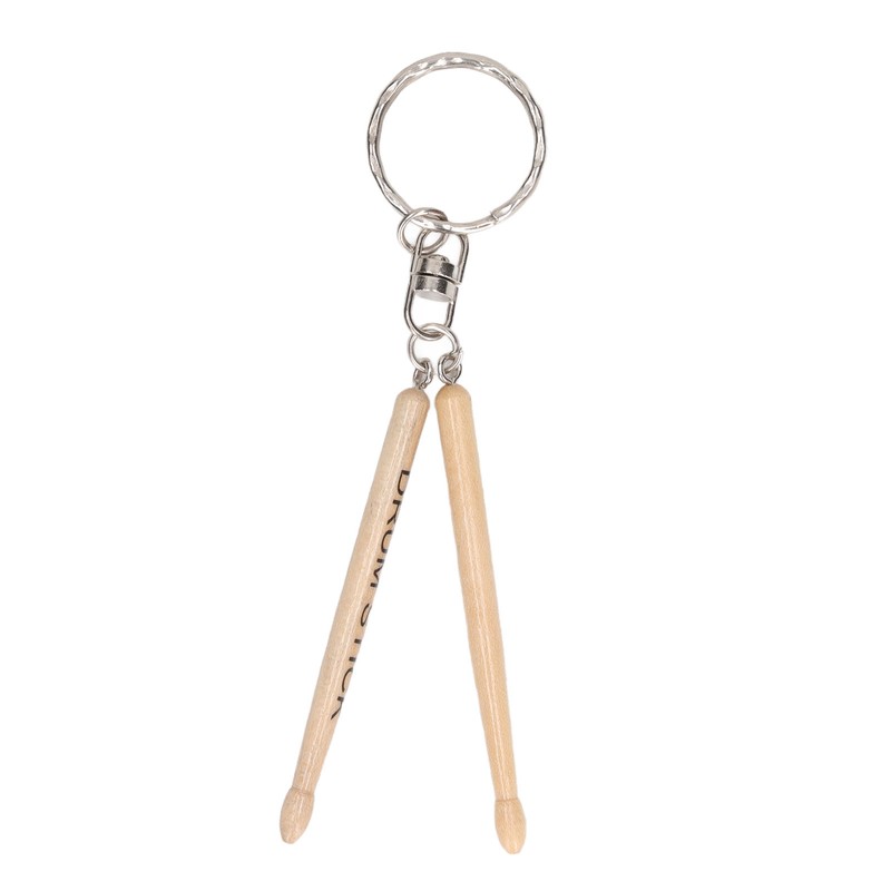Mini Drum Sticks Keychain Wooden Decoration Accessory Percussion 2 Drumstick