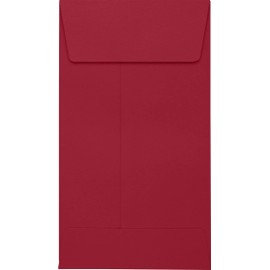 LUXPaper #5 1/2 Coin Envelopes | Peel & Press | 3 1/8" x 5 1/2" | Garnet Red | 80lb. Text | 50 Qty