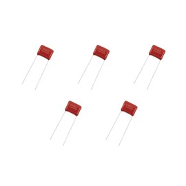 Pack of 5 CBB22 334J 400V 0.33uF 330nF Polypropylene Film Capacitors 10mm Red