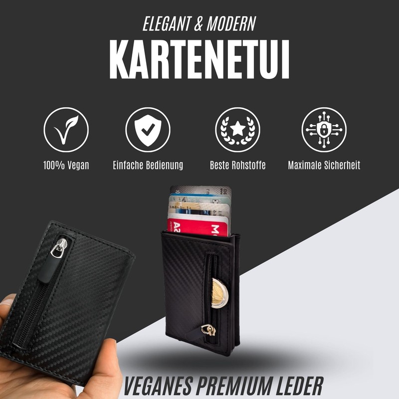 GERTHO SlimWallet 2.0 - Smart & Elegant with Coin Compartment