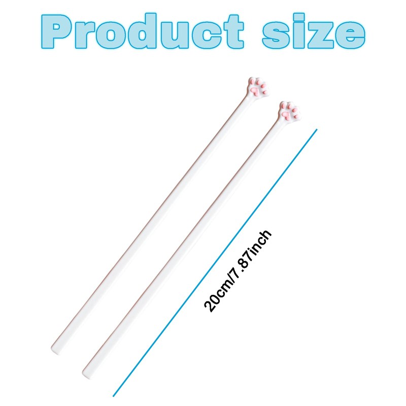 Zvorgath Cat Paw Chopsticks, Non-Slip Pink Plastic Chopsticks with Cute