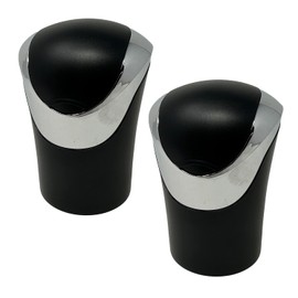 TrexNYC Car Ashtray with Blue LED Light and Portable Ashtray Design - Ideal for Car, Home, and Office (Luxury Flip Top, 2 Packs)