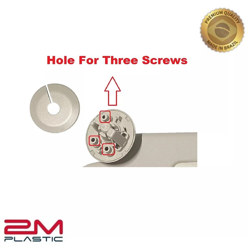 2MPLASTIC Sun Visor For Chevy CRUZE 2017 2018 Pair Set