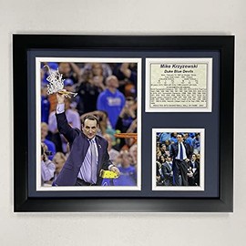 Mike 'Coach K' Krzyzewski 11" x 14" Framed Photo Collage by Legends Never Die, Inc.