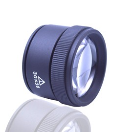 Magnifying Glass 30X Optics Loupes Magnifier Loop Portable Handheld Pocket Jewelry Loupe Desktop Reading Magnifier Lens for Jeweler Coins Stamps Map Craft