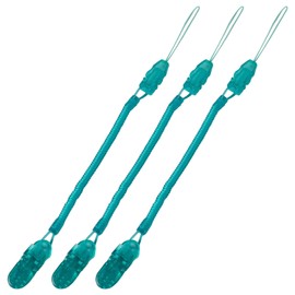 N.M.JAPAN Coiled Chord Strap Clip (Prevents falling of keys, commuter passes, smartphones, etc.) Coiled Strap (Green)