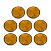 X AUTOHAUX 8 Pcs Round Screw on Safety Spoke Reflective