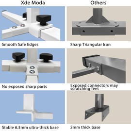 XDEMODA The latest model Gymnastics Bar for Kids Ages 3-15 for Home - Steady Steel Construction, Anti-Slip, Easy to Assemble, 35” to 55” Adjustable Height Gymnastic Horizontal Bars Equipment