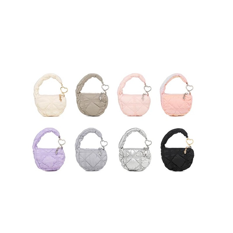 CARLYN Soft Teeny Bag Charm 1ea, Color:Ash Blue