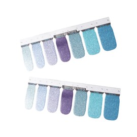 FOMIYES 6sheets DIY Nail Art Stickers Glitter Nail Decal Easy Application Great for Parties Events c