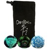 DIRTBAG All Star Footbag 3 Pack with Pouch, 100% Handmade,