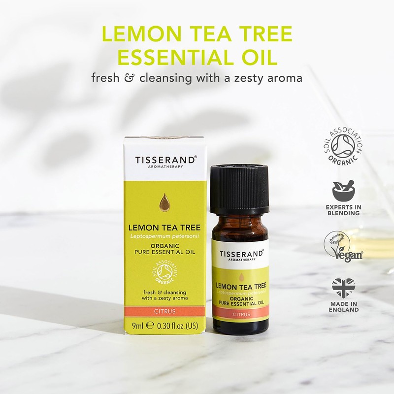 Tisserand Aromatherapy Lemon Tea-Tree Organic Essential Oil 9 ml