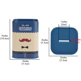 1 Pack Razor Blade Disposal Container for Safety Razor Blade, Detachable Safe Blade Bank for Used Leaf Razor, Large Capacity Razor Iron Disposal Case (Blue)