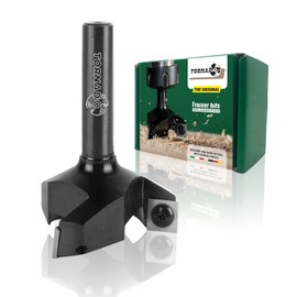 Tornado Fraiser Face Cutter 12 mm Shank for Wood Diameter 60 mm with 3 Interchangeable Carbide Blades Coated 12 x 12 mm Cutter for Router (D = 60 I = 12 S = 12)
