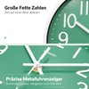 VIKMARI Wall Clock, Small 20 cm, Modern Blue Silent Analogue
