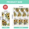 Horaldaily 100 Spring Disposable Paper Decorative Guest Napkins, Sunflower lavender