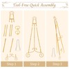 Gold Easel Stand for Sign,Heavy Duty Metal Adjustable Display Easel