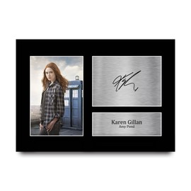 HWC Trading A4 Karen Gillan Dr Who Gifts Printed Signed Autograph Picture for TV Show Fans