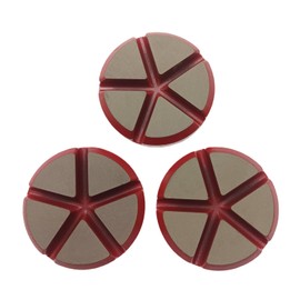 Hybrid Ceramic Transitional Diamond Polishing Pucks for Concrete Terrazzo Floor, 3 Inch Hook and Loop Aggressive Floor Grinding Discs, 200# 3PCS