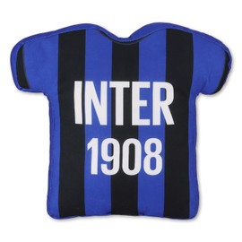 Inter linea Home - Cuscino sagomato Maglia gara con logo e scritta del club, Blu Royal, 35x35 cm