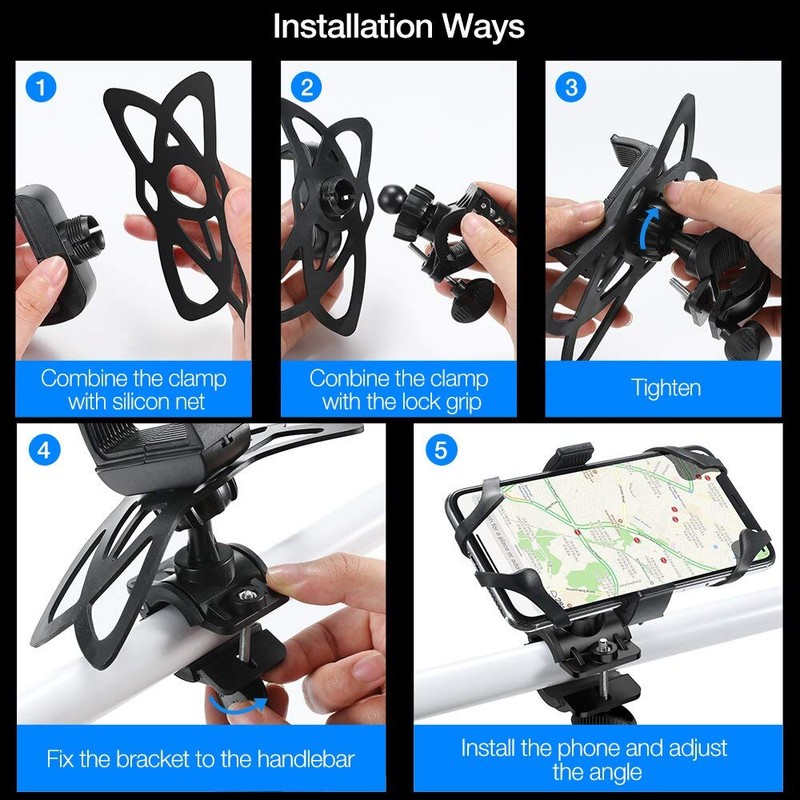 Genieforce GFH02BLK Universal 360° Rotatable Mobile Phones and Smartphones Mount