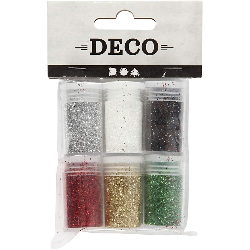Creativ Company 28588 Glitter Set - Glitter Set - Black,