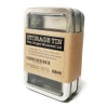 Rectangular Metal Storage Tin Box with Windowed Hinged Lid -