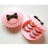2Pcs Empty Plastic Bow Eyelashes Case Round Lash Storage Boxes