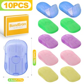 BondEron Pack of 200 Mini Soap Sheets Paper Soap (10 x 20) with Environmentally Friendly Material for Portable Travel Camping Outdoor