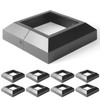 Wocepu 8pcs 4x4 (Actual: 4"x4") Aluminum Deck Post Base Cover,