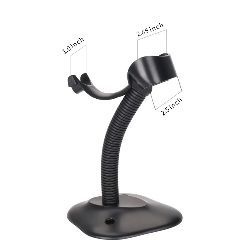 Goose Neck Hands Free Adjustable Barcode Scanner Stand for Desk