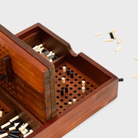 Iron & Glory Sea Battle Game | Wooden Puzzle Board Game | Gift Ideas For Dad & Mens Birthday Gifts | Home Decor Accessories & Coffee Table Decor | Strategy Games & Puzzle Box | Living Room Accessories