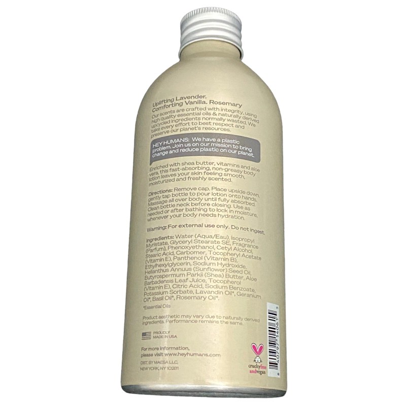 Hey Humans (2) Hey Humans Moisturizing Body Lotion W/ Shea
