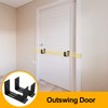 Adjustable Barricade Brackets (2pcs) - Drop Open Bar Holder for