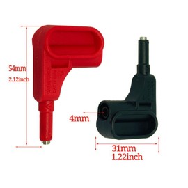 ZIBOO ZB-P12 Magnet Test Probe Magnet Probes for 4 mm Banana, Set of 3, Compatible with FLUKE 9040 Phase Sequence Indicator