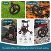 Rollator Walker for Seniors, Folding Rolling Aluminum Walker with 10