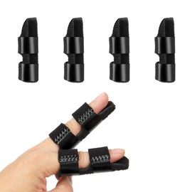 QHLWTT 4Pcs Durable Fingers Support Brace Nice Protection Trigger Finger Splints Adjustable Finger Support Straightening Broken Finger Splint for Arthritis and Adults