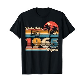 60th Birthday Retro Vintage 1965 Men Women T-Shirt