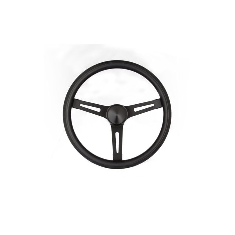 Grant 8540 Classic Series 13.5 inch Black 3-Slotted Black Spoke