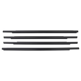 MotorFansClub 4Pcs Weatherstrip Window Sealing Fit for Mitsubishi Outlander 2006 2007 2008 2009 2010 2011 2012 Sealing Strip Door Trim, Black Color