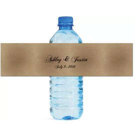 Design That Sign 100 Quills and Ink  Wedding Water Bottle Labels Engagement Bridal Shower Party
