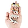 DWUENT 32pcs Mini Plastic Wild Animals Set - 32 Species