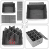popoly Stemware Storage Cases, Wine Glass Storage Box Containers with
