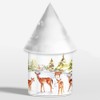 Leonardo Christmas LED Light Up Deer Family Snow Scene Lantern