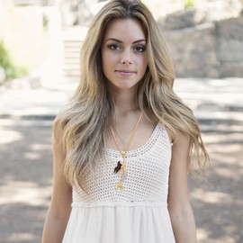 Uloveido Purple Blue Red Mermaid Necklace for Lover Rose Gold Plated Long Chain Mermaid Jewelry Pendant Necklace for Women YS841 (Y1597-Red)