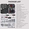 Tool Kit Socket Wrench Set 216pcs Basic Portable Manual Repair